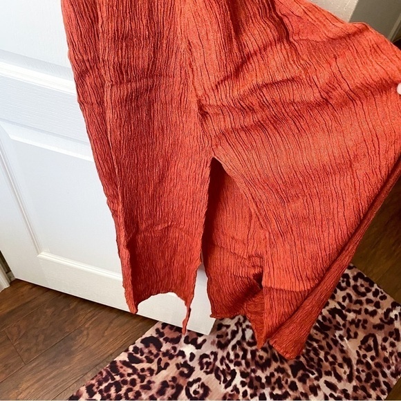 SM Dress Lana Midi Bamboo Peace Silk Halter O-Ring Backless Scarlette S NWT - Picture 3 of 6